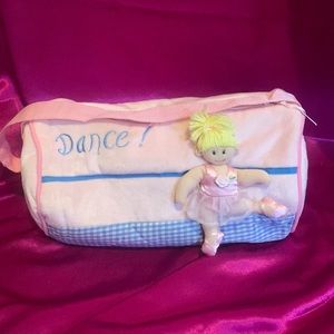 Adorable ballerina dance bag pink and blue in colour very clean